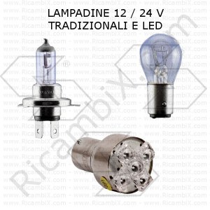 lampadine 12 24 V tradizionali LED trattori rimorchi fanali fari auto 300x300