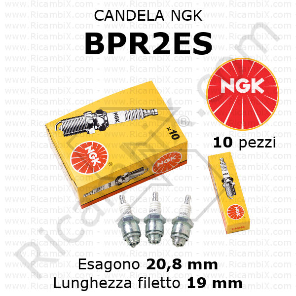 Candela NGK BPR2ES - confezione da 10 pezzi