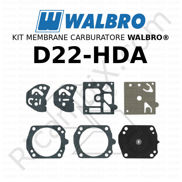 kit membrane walbro D22 HDA R122174