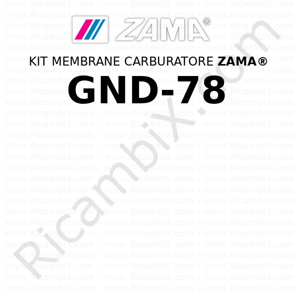Kit membrane carburatore ZAMA® GND-78