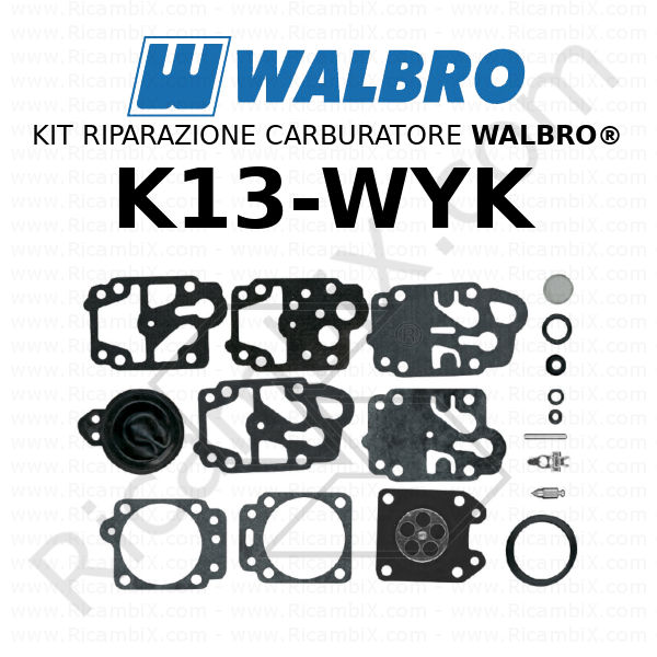 Kit guarnizioni a membrana per riparazione carburatore carburatore adatto per Walbro K10-HD per 027029039 MS270 Kit carburatore