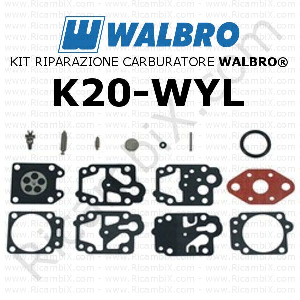 kit riparazione walbro K20 WYL R122333