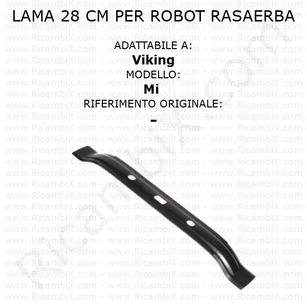 Lama 28 cm per robot rasaerba Viking Mi - rif. orig. -