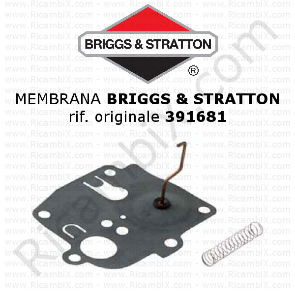 BRIGGS & STRATTON® karburator membran ref. orig. 391681 - Briggs & Stratton® -