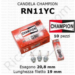 Candela CHAMPION RN11YC - confezione da 10 pezzi
