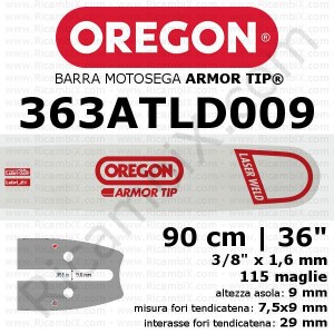 Oregon Armor Tip 363ATLD009 motorsågsstång - 90 cm - 36 tum