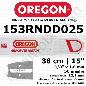 Oregon Power Match 153RNDD025 motorsavstang - 35 cm - 15 tommer