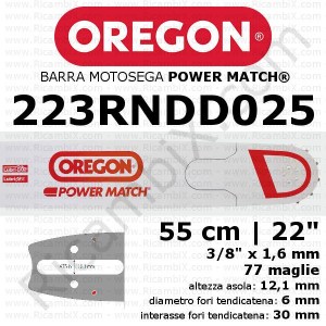 Oregon Power Match 223RNDD025 motorsavstang - 55 cm - 22 tommer