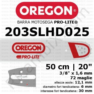 Oregon Pro -Lite 203SLHD025 motorsavstang - 50 cm - 20 tommer