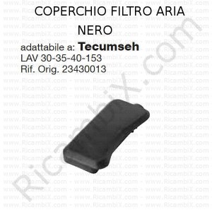 Černý kryt vzduchového filtru TECUMSEH® | původní reference 23430013