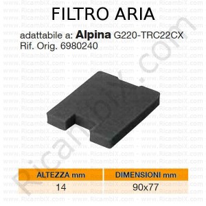 ALPINA® oro filtras | originali nuoroda 6980240