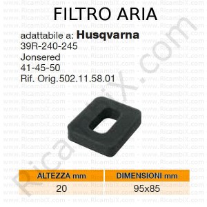 Filtro aria HUSQVARNA® | riferimento originale 502115801