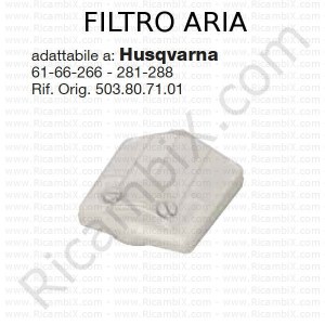 Filtro aria HUSQVARNA® | riferimento originale 503807101