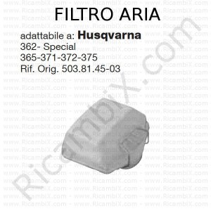Filtro aria HUSQVARNA® | riferimento originale 503814503