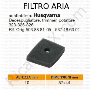 Filtro aria HUSQVARNA® | riferimento originale 503888105 - 537186301
