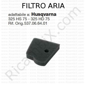Filtro aria HUSQVARNA® | riferimento originale 537066401