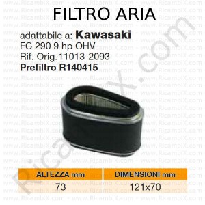 Filtro aria KAWASAKI® | riferimento originale 110132093