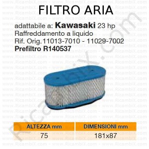 Filtro aria KAWASAKI® | riferimento originale 110137010 - 110297002