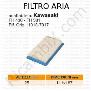 Filtro aria KAWASAKI® | riferimento originale 110137017