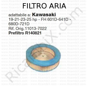 Filtro aria KAWASAKI® | riferimento originale 110137022