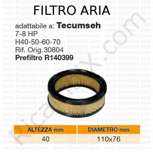 Vzduchový filtr TECUMSEH® | původní reference 30804