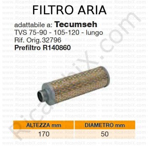 Filtro aria TECUMSEH® | riferimento originale 32796