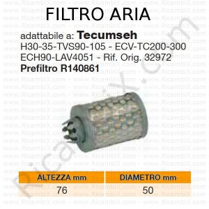 Vzduchový filtr TECUMSEH® | původní reference 32972