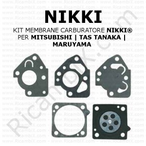 NIKKI® Carburateur Membraan Kit | voor MITSUBISHI | TAS TANAKA | MARUYAMA