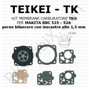Kit membrane carburatore TEIKEI TK® | per MAKITA RBC 525 - 526