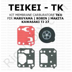 Kit membrane carburatore TEIKEI TK® | per MARUYAMA | ROBIN | MAKITA | KAWASAKI TJ 27