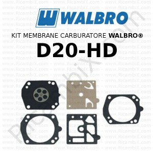 Kit membrane carburatore WALBRO® D20-HD