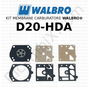 Kit membrane carburatore WALBRO® D20-HDA