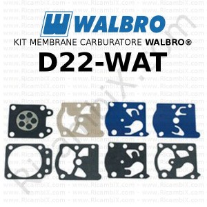 Kit membrane carburatore WALBRO® D22-WAT