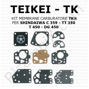 Kit membrane carburatore TEIKEI TK® | per SHINDAIWA C 359 - TT 350 - T 450 - DG 450