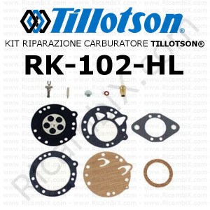 Kit riparazione carburatore TILLOTSON® RK-102-HL