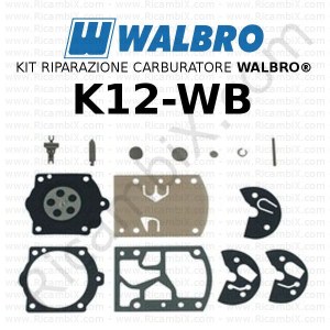 Kit riparazione carburatore WALBRO® K12-WB