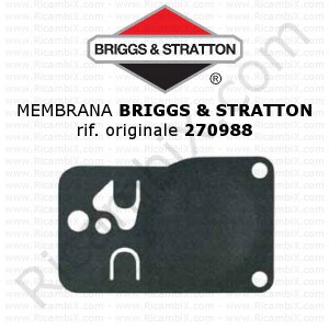 Kalvo BRIGGS & STRATTON -kaasuttimelle, sopii malleihin 253700 - 255400 - 400408 - 422700, alkuperäinen viite 270988
