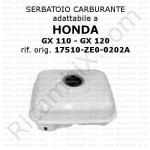 Honda GX 110 - tanque de combustível GX 120 | Ref. Orig. 17510-ZE0-0202A